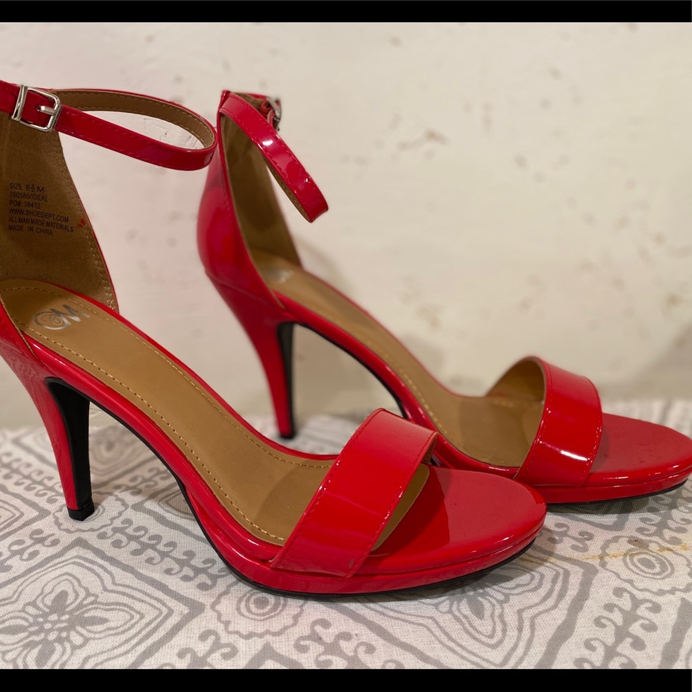 Red Patent Heels